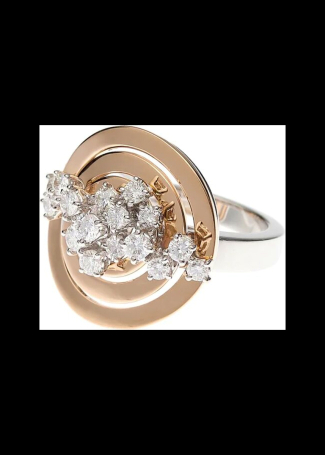 Сақина Damiani Sophia Қызғылт алтын