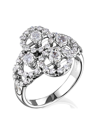 Кольцо Damiani Juliette Белое золото