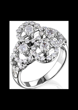 Кольцо Damiani Juliette Белое золото