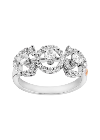 Кольцо Damiani Juliette Белое золото