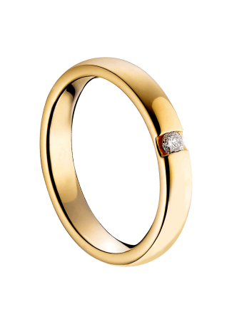 Кольцо обручальное Damiani Veramore Желтое золото