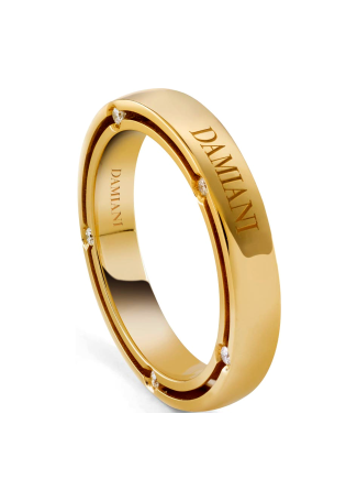 Кольцо обручальное Damiani D.Side Желтое золото