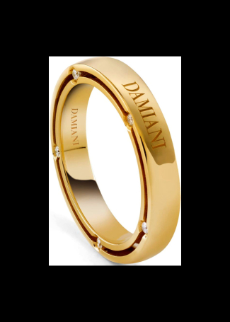 Неке жүзігі Damiani D.Side Ақ алтын, Сары алтын
