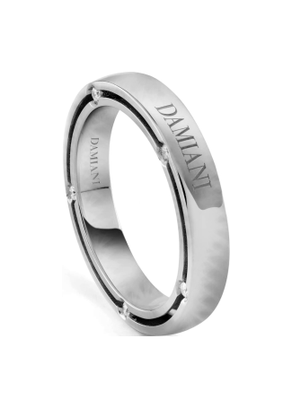Кольцо обручальное Damiani D.Side Белое золото