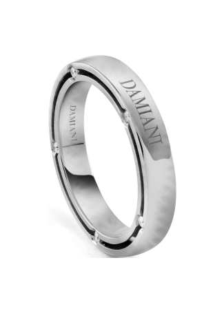 Кольцо обручальное Damiani D.Side Белое золото
