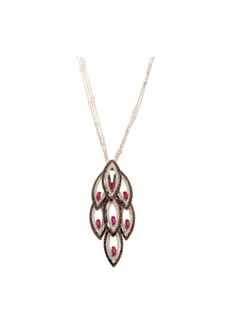 Колье Damiani Клиент Magnolia Белое золото