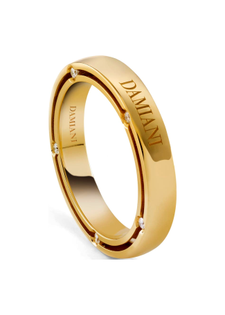 Кольцо обручальное Damiani D.Side Желтое золото