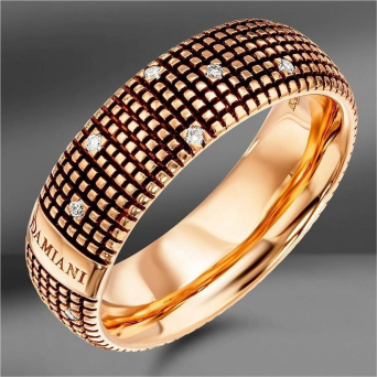 Кольцо Damiani Metropolitan Розовое золото