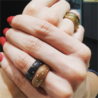 Кольцо Damiani Metropolitan Розовое золото