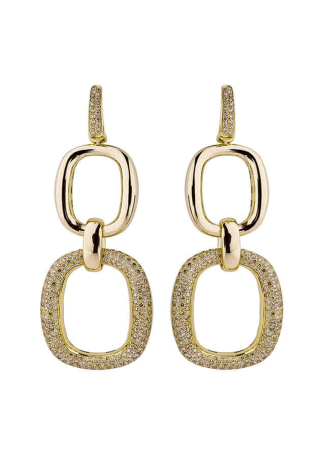 Серьги Damiani D.Lace Желтое золото