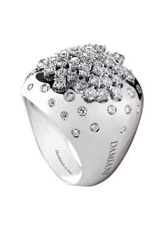 Кольцо Damiani Big Paradise Белое золото