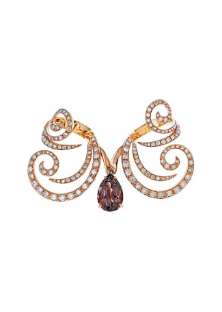 Кольцо Damiani Alsara Розовое золото