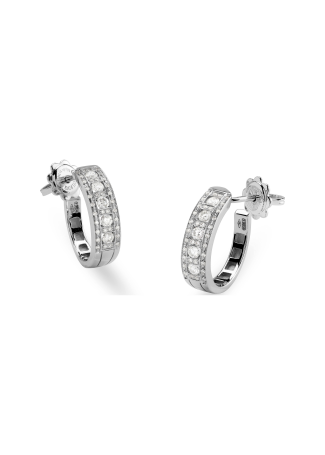 Серьги Damiani Belle Epoque Белое золото