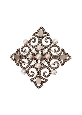 Брошь Damiani Alsara Черное золото