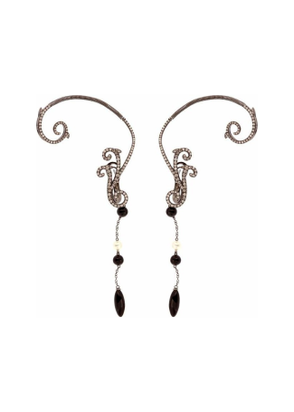 Серьги Damiani Alsara Белое золото