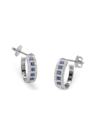 Серьги Damiani Belle Epoque Белое золото