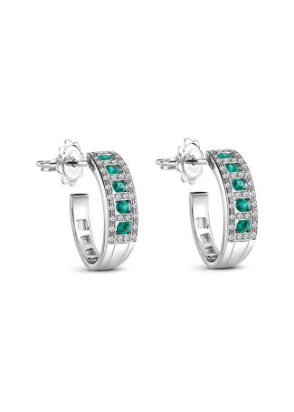 Серьги Damiani Belle Epoque Белое золото