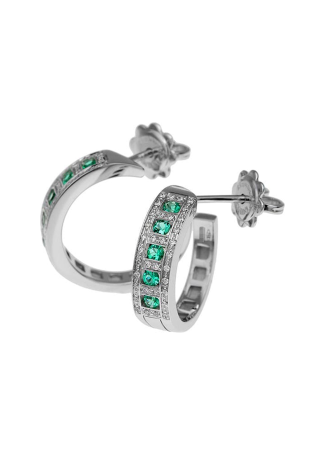 Серьги Damiani Belle Epoque Белое золото