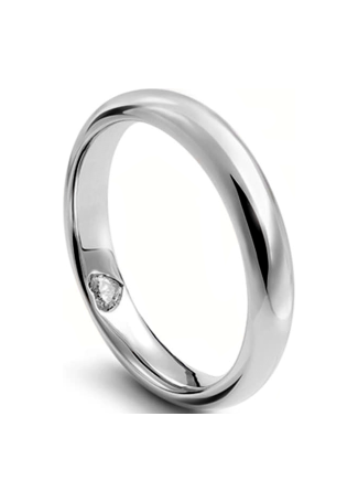 Кольцо Damiani D.Cuore Белое золото