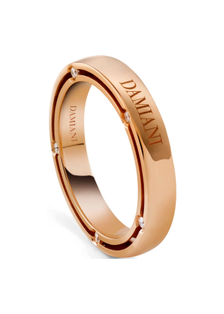 Кольцо обручальное Damiani D.Side Розовое золото