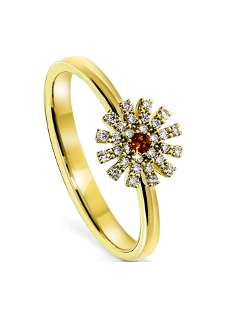 Кольцо Damiani Margherita Желтое золото