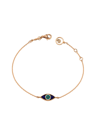 Браслет Bee Goddess Eye Light Розовое золото