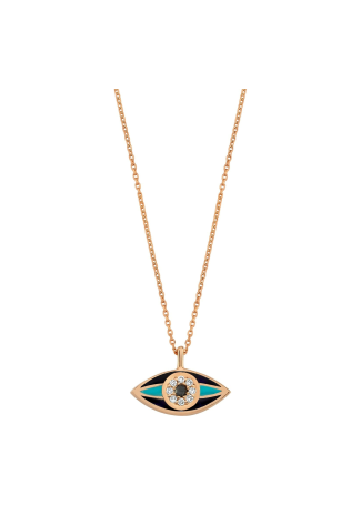 Колье Bee Goddess Eye Light Розовое золото