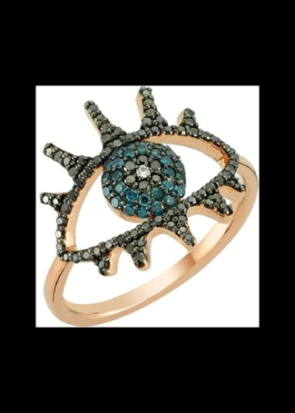 Ring Bee Goddess Eye Light Rose Gold