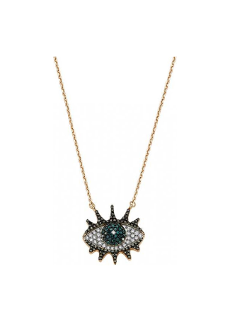 Колье BeeGoddess Eye Light Розовое золото