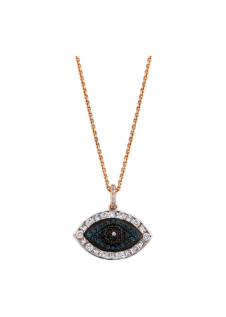 Колье Bee Goddess Eye Light Розовое золото