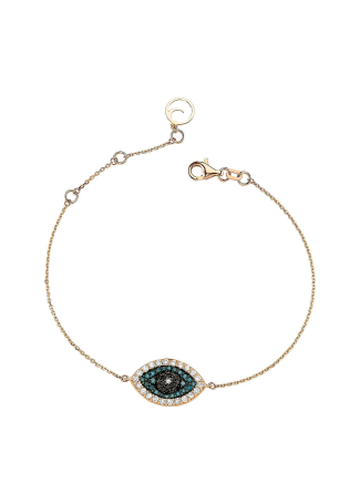 Браслет Bee Goddess Eye Light Розовое золото