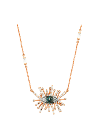 Алқа Bee Goddess Eye Light Қызғылт алтын