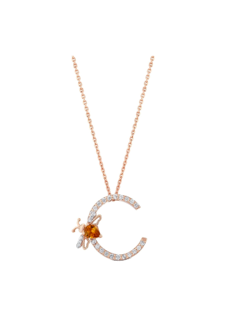 Колье Bee Goddess Bee Розовое золото