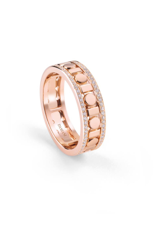 Кольцо Damiani Belle Epoque Reel Розовое золото