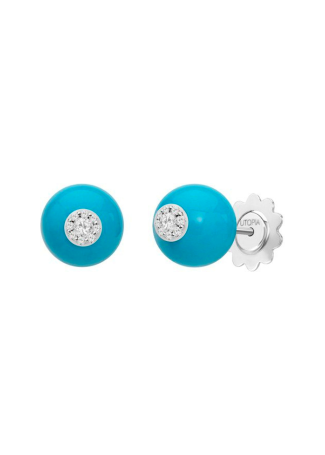 Серьги Utopia Dots Белое золото