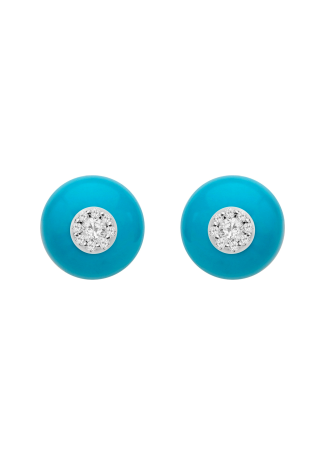 Серьги Utopia Dots Белое золото