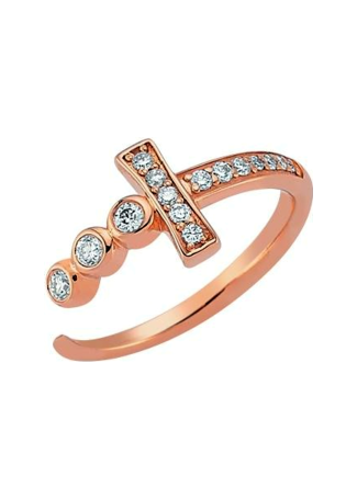 Bee Goddess Sword of Light Rose Gold Ring