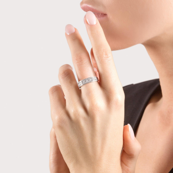 Кольцо Damiani Belle Epoque Белое золото