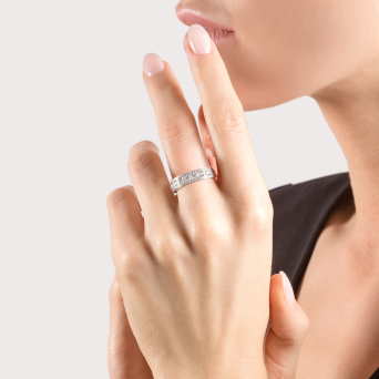 Кольцо Damiani Belle Epoque Белое золото