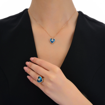 Колье BeeGoddess Venus Star Розовое золото