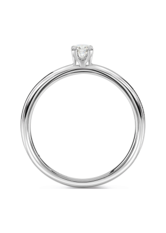 Кольцо Damiani Luce D Белое золото