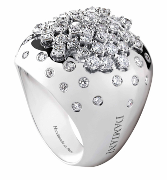 Кольцо Damiani Big Paradise Белое золото