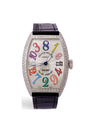 Часы FranckMuller Curvex Crazy Hours Белое золото