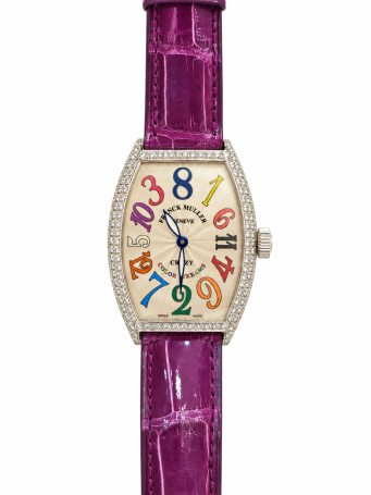 Часы FranckMuller Curvex Crazy Hours Белое золото