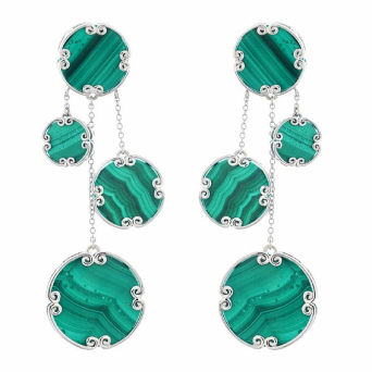 Серьги Damiani Alsara Белое золото