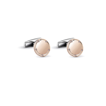 Запонки Damiani D.Side Розовое золото