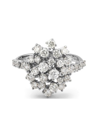 Кольцо Damiani Mimosa Белое золото