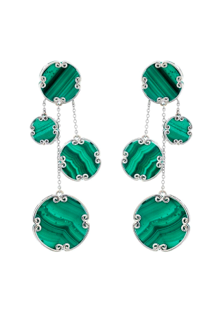 Серьги Damiani Alsara Белое золото