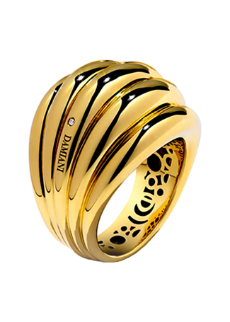 Кольцо Damiani Spicchi luna Желтое золото
