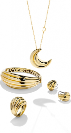 Кольцо Damiani Spicchi luna Желтое золото
